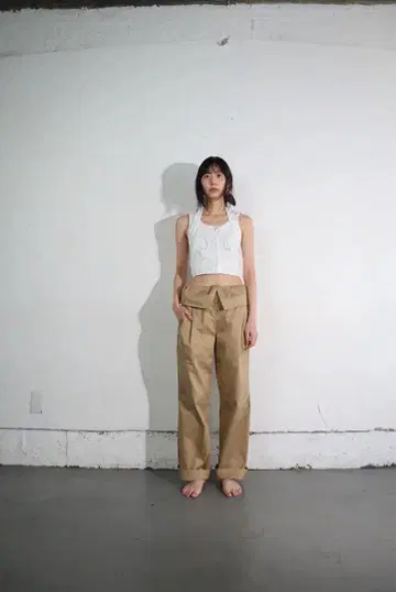 consister WIDE LAPEL TROUSERS
