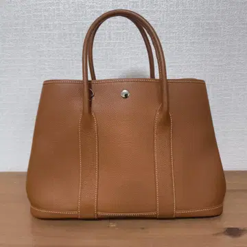 [ 새상품급 ] 천연 가죽 핸드백 카멜