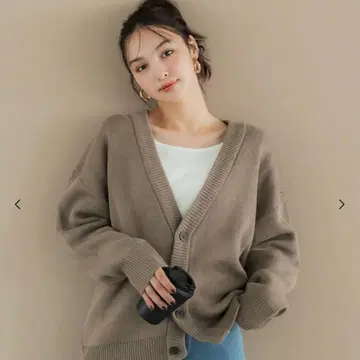 [ 미사용 새상품 ] coca 더블 자카드 가디건 베이지 M