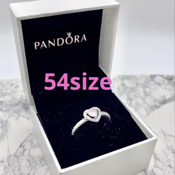 PANDORA 반지 69 핑크 하트
