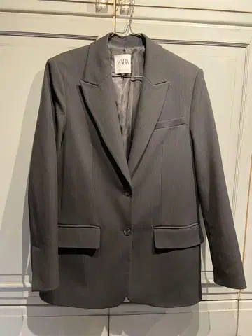 ZARA 다크 그레이 테일러드 자켓
