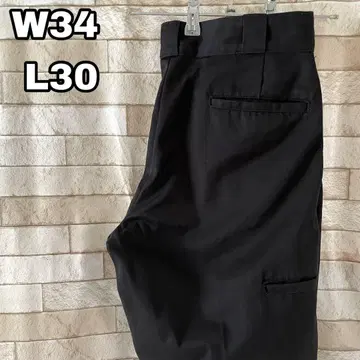 디키즈 더블니 워크 팬츠 블랙 34 x 30