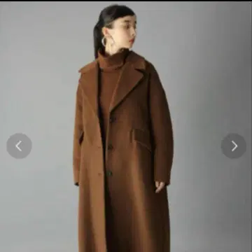 HARE 브라운 체스터 코트