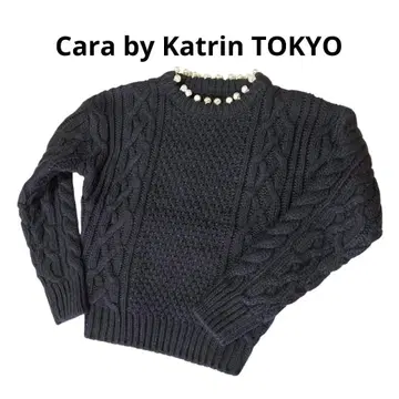 새상품 Cara 카라 바이 카트린 도쿄 니트 케이블 짜임