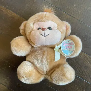 쇼와 레트로 원숭이 봉제 인형 squeeze here