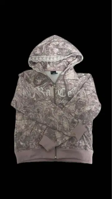 카모 패턴 핑크 지퍼 후드티 [ FCMM ]