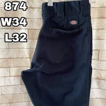 디키즈 874 워크 팬츠 자수 네이비 34 x 32