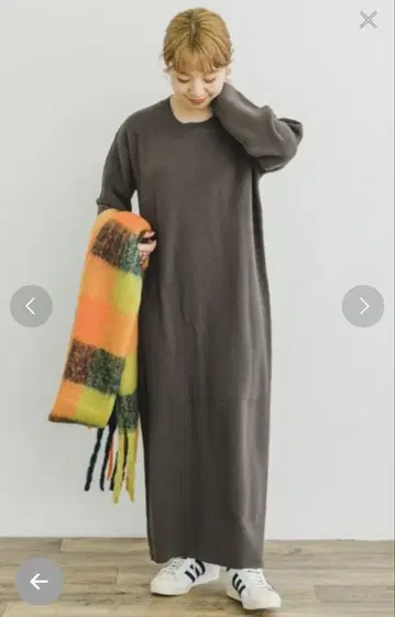 ITEMS URBANRESEARCH 밀라노 리브 니트 원피스
