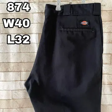 디키즈 워크 팬츠 874 자수 블랙 40 x 32