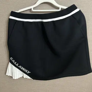 CALLAWAY 여성용 스커트 블랙 플리츠