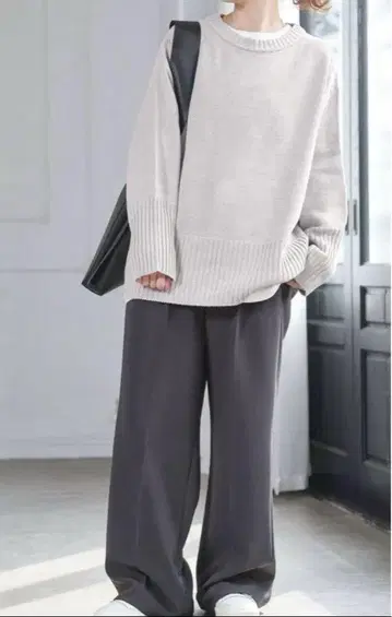 스픽 앤 스팬 벌키 얀 롱 리브 풀오버