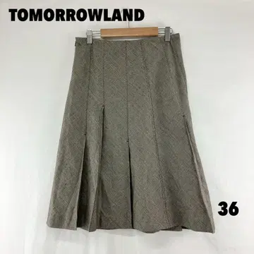 W0642S TMORROWLAND 미디 스커트