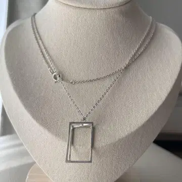 SILVER 롱 목걸이