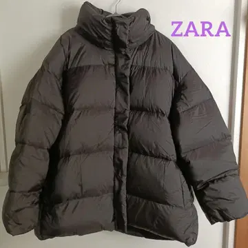 ZARA 블랙 다운 자켓