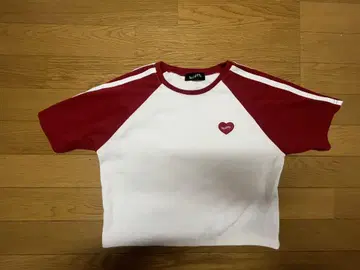 SLOPPYT 셔츠 화이트/레드