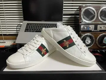 화이트 스트라이프 디자인 스니커즈 size 37