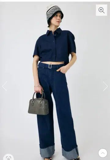 MOUSSY BELTED WIDE STRAIGHT