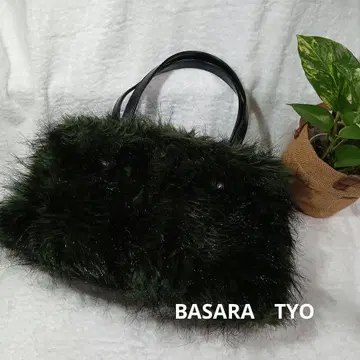 중고품 [ BASARA 다크 그린 퍼풍 백 ]