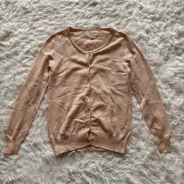 kumikyoku 여성용 긴팔 가디건 M 실크 핑크 울