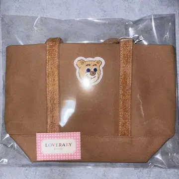 [ 미개봉 새상품 ] 페이저 올드 테디 와펜 토트백 스몰 베이지
