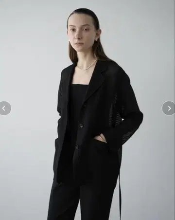 CLANE MESH TAILORED JACKET 사이즈 1 black