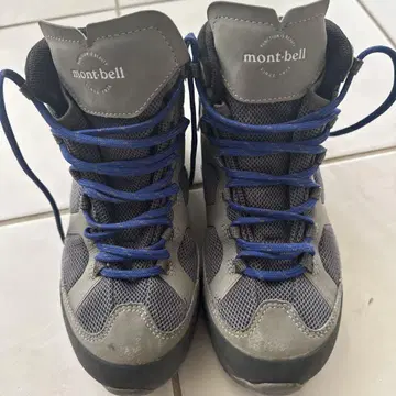 mont-bell 등산화 22.5cm 그레이/블루
