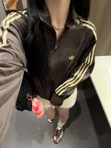 adidas 브라운 트랙 자켓