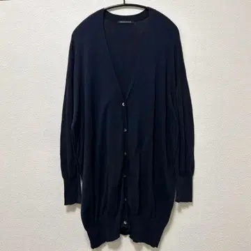 mizuiro ind 미즈이로 인드 V넥 와이드 가디건 네이비