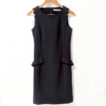 띠어리 럭스 슬리브리스 원피스 블랙 38