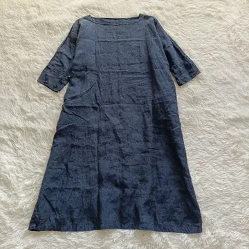 네스트로브 nest Robe 린넨 박스 원피스 보트넥