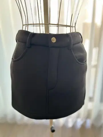 mutta 블랙 스커트 2 포켓