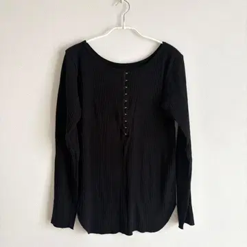 Spick&span 탄력 플라이스 헨리넥