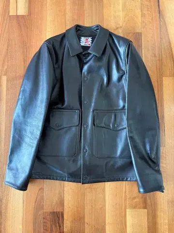 사노바치즈 레더 자켓 가죽 블루종 A-2 새상품급 M
