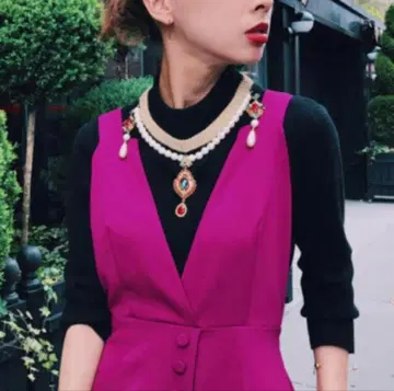 ameri vintage BIJOU NECKLACE KNIT