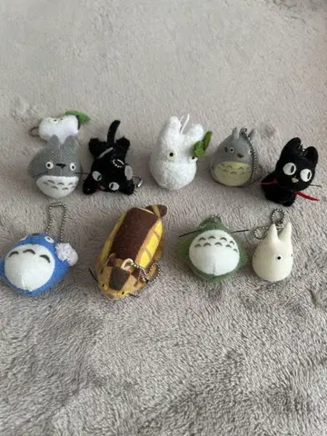 토토로 고양이 버스 봉제 인형 키링