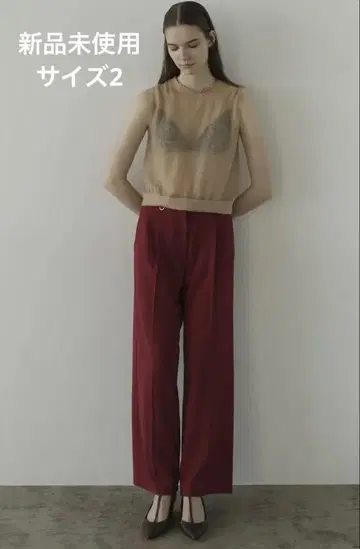 클라네 2WAY TUCK STRAIGHT PANTS