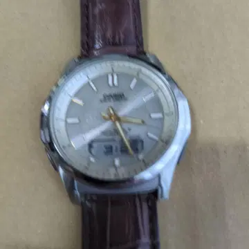 CASIO 전파 솔라 가죽 벨트