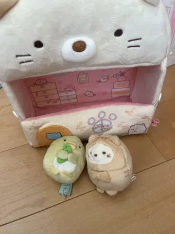 스미코구라시 고양이 하우스 봉제 인형 집