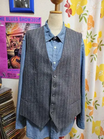 이탈리아제 새상품급 TAGRIATORE 울 베스트 2XL