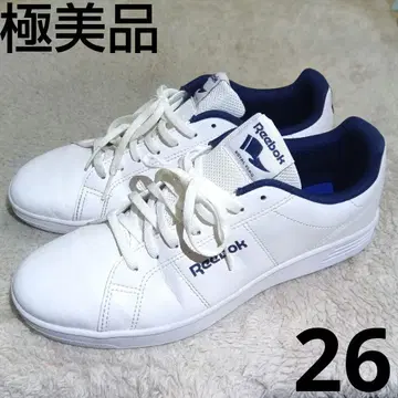컨디션 최상 Reebok 로얄 화이트 스니커즈 남성용 26