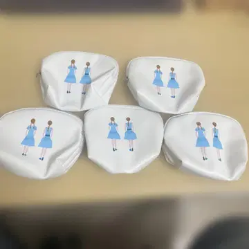 미사용 탈틴 쉘형 파우치 5개 세트