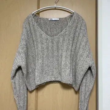 ZARA V넥 니트 울