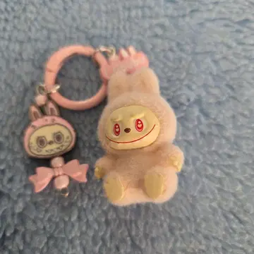 러브부 키링 옅은 핑크