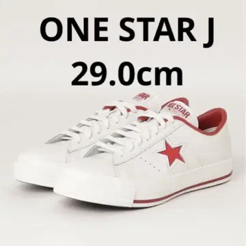 컨버스 원스타 일본제 가죽 29.0cm 화이트 레드 JAPAN