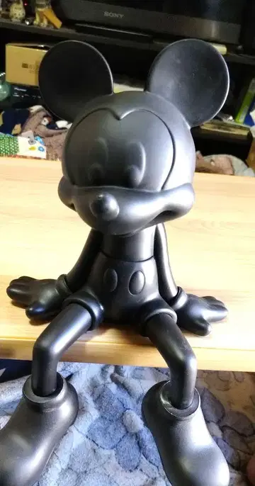 미키마우스 블랙 피규어 약 30cm
