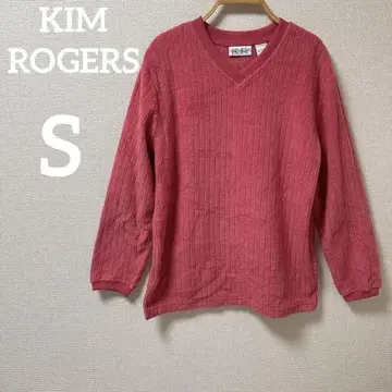 새상품급 KIM ROGERS [S] 핑크 V넥 스웨터 여성용