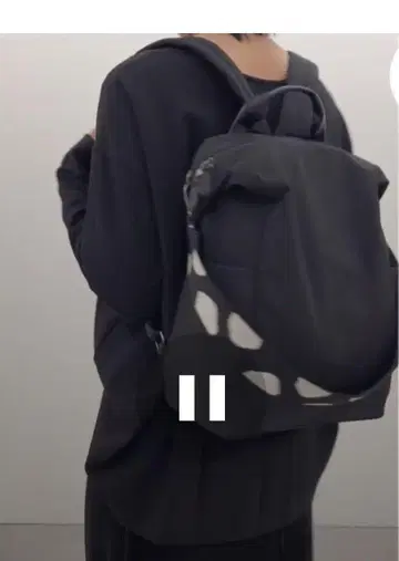 이아파피요네 블랙 백팩 겸 숄더백, 새상품급