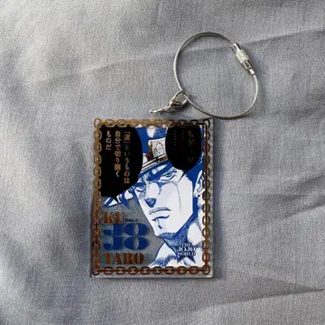 죠죠 월드 THE JOJO WORLD 와이어 키링 쿠죠 죠타로