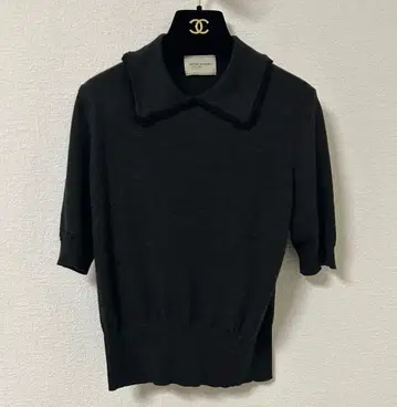 UNITED ARROWS 카라 부착 반팔 니트