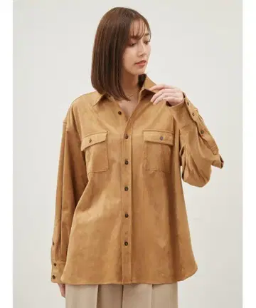 Mila Owen 미라 오웬 플랩 디자인 패브릭 오버 셔츠